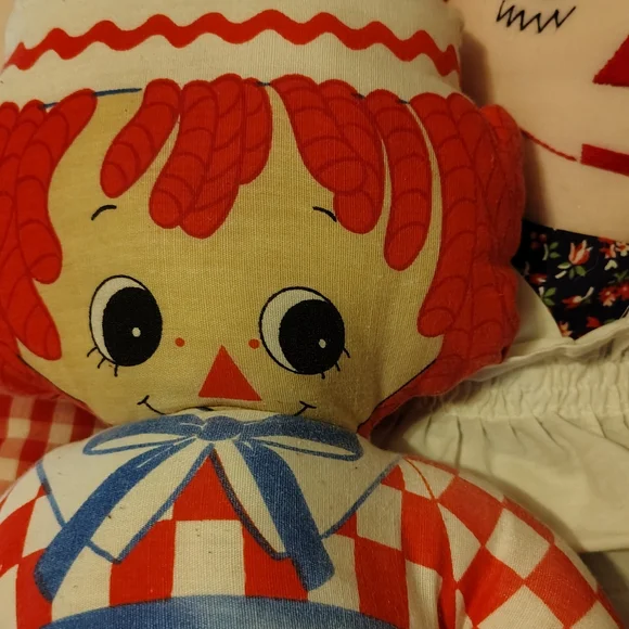 Vtg Large Raggedy Anne & Andy Dolls Lot Of 4 - Picture 6 of 14